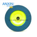 Zirconia Alumina Flap Disc with Green Plastic Backing